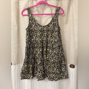 NATURAL LIFE Floral Jumpsuit in Yellow and Black